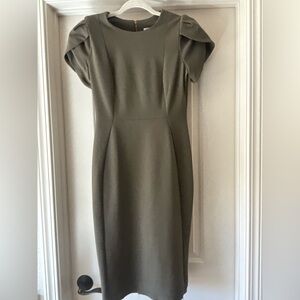 Calvin Klein Olive Midi Dress